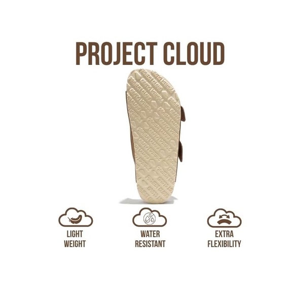 Project Cloud Brown Genuine Leather Sandals Beach Essentials Memory Foam 8.5 - Picture 6 of 11